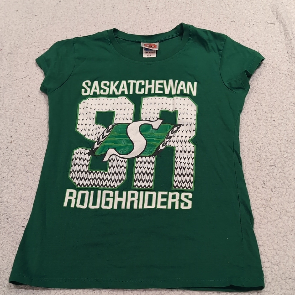 L: Saskatchewan Roughriders Kids Green T-Shirt